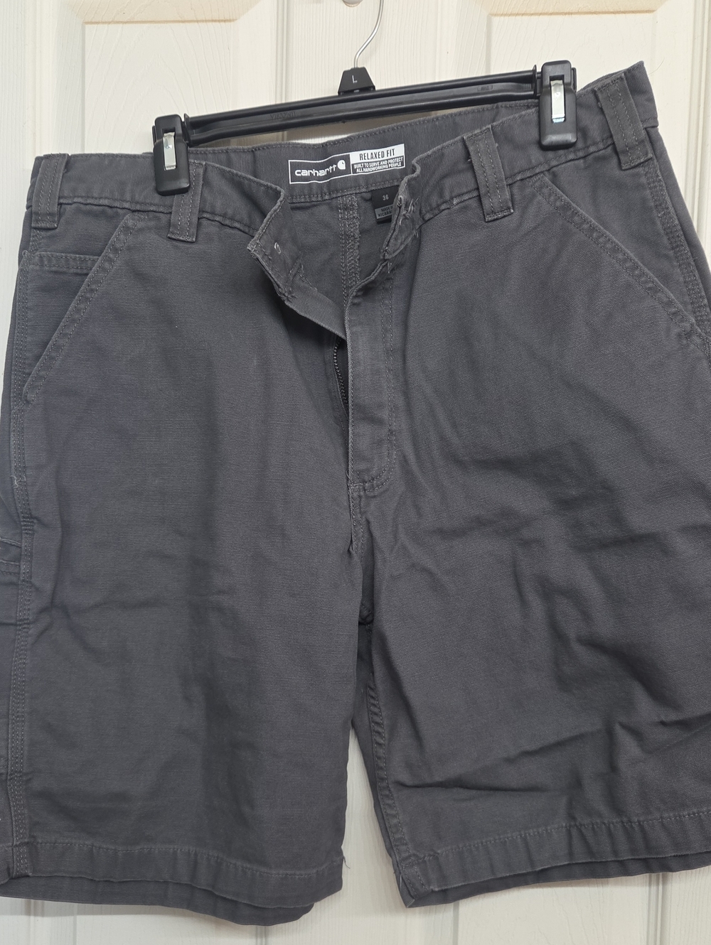Carhartt Men’s Relaxed Fit Gray Cargo Shorts